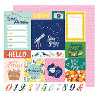 American Crafts - Star Gazer Collection - 12 x 12 Double Sided Paper - Adventure