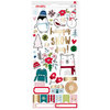 American Crafts - Sweater Weather Collection - Cardstock Stickers with Foil Accents