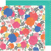 American Crafts - All The Good Things Collection - 12 x 12 Double Sided Paper - Blossom to Awesome