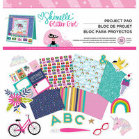 Shimelle Laine - Glitter Girl Collection - 12 x 12 Project Pad with Glitter and Foil Accents