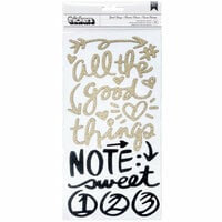 Vicki Boutin - All The Good Things Collection - Thickers - Foam - Phrase - Gold Glitter
