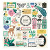 Crate Paper - Flourish Collection - Chipboard Stickers with Foil Accents