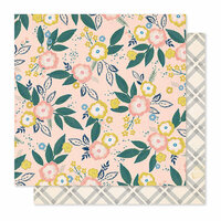 Crate Paper - Willow Lane Collection - 12 x 12 Double Sided Paper - Blossom