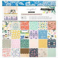 Crate Paper - Willow Lane Collection - 12 x 12 Paper Pad with Foil Accents
