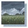 1canoe2 - Twilight Collection - 12 x 12 Double Sided Paper - Fireflies in the Garden