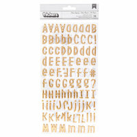 American Crafts - It's All Good Collection - Thickers - Puffy with Foil Accents - Alpha - Main Squeeze