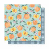 American Crafts - It's All Good Collection - 12 x 12 Double Sided Paper - Peachy Keen
