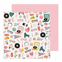 Crate Paper - All Heart Collection - 12 x 12 Double Sided Paper - Cute Stuff