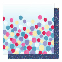 American Crafts - Sparkle City Collection - 12 x 12 Double Sided Paper - Time To Party