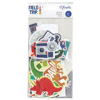 Shimelle Laine - Field Trip Collection - Ephemera Pack with Matte Silver Foil Accents