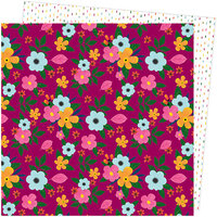 Amy Tangerine - Slice Of Life Collection - 12 x 12 Double Sided Paper - Flower Power