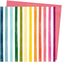 Amy Tangerine - Slice Of Life Collection - 12 x 12 Double Sided Paper - Rainbow Hall