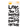 American Crafts - Amy Tangerine Collection - Plus One - Thickers - Phrase - Twins - Black