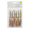 American Crafts - Hashtag Summer Collection - Whittles - Clothespins - Carefree