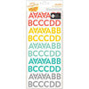 American Crafts - Amy Tangerine Collection - Stitched - Transparent Stickers - Skip - Alphabet