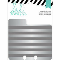 Heidi Swapp - Wanderlust Collection - Memorydex - Cards - Embossed Tin Tabs