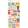 Amy Tangerine - Late Afternoon Collection - 6 x 12 Cardstock Sticker Sheet with Copper Foil Accents