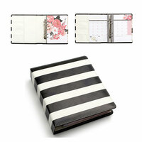 Heidi Swapp - Hello Beautiful Collection - Memory Planner - Black and White Binder