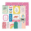 Crate Paper - Sweet Story Collection - 12 x 12 Double Sided Paper - Sweet Treat