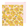 Crate Paper - Sweet Story Collection - 12 x 12 Double Sided Paper - Buttercup