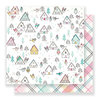 Crate Paper - Snow and Cocoa Collection - 12 x 12 Double Sided Paper - At Home