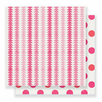 Crate Paper - Heart Day Collection - 12 x 12 Double Sided Paper - Delightful
