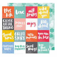 American Crafts - Oh Happy Life Collection - 12 x 12 Double Sided Paper - All Smiles