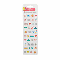 American Crafts - Oh Happy Life Collection - Puffy Stickers - Mini Icons