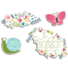 Imaginisce - Welcome Spring Collection - Die Cut Cardstock Pieces - Blossom