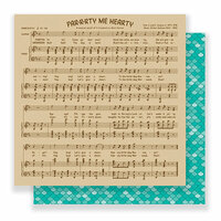 Imaginisce - Par-r-rty Me Hearty Collection - 12 x 12 Double Sided Paper - Sirens Song