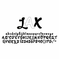 American Crafts - Remarks - Alphabet Stickers Book - LAX - Neutral 1