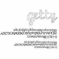 American Crafts - Remarks - Alphabet Stickers Book - Getty - White