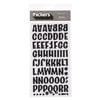 American Crafts - Thickers - Chipboard Letter Stickers - Prancer - Black