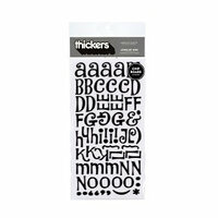 American Crafts - Thickers - Chipboard Letter Stickers - Jewelry Box - Black, CLEARANCE
