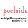American Crafts - Thickers - Vinyl Letter Stickers - Poolside - Grapefruit