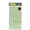 American Crafts - Thickers - Foam Alphabet Stickers - Rockabye - Leaf