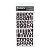 American Crafts - Thickers - Foam Alphabet Stickers - Cinnamon - Black, CLEARANCE