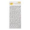 American Crafts - Amy Tangerine Collection - Ready Set Go - Thickers - Printed Chipboard Alphabet Stickers - Everyday - White