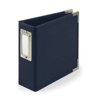 We R Makers - Classic Leather - 4 x 4 - D-Ring Album - Navy