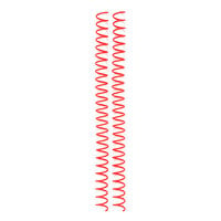 We R Makers - The Cinch Collection - Spiral Binding Wires - 0.625 Inch - Red - 4 Pack