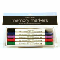 American Crafts - Memory Markers - 5 Pack - Color Set 1
