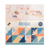 Die Cuts with a View - 12 x 12 Double Sided Paper Stack - Arcadia - Copper Foil Accents