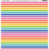 American Crafts - 12 x 12 Single Sided Paper - Rainbow Vertical Stripes