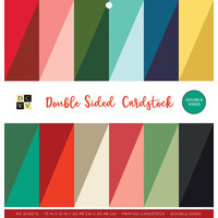 Die Cuts with a View - Christmas - 12 x 12 Double Sided Paper Stack - Solid Colorful Cardstock