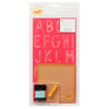 American Crafts - Amy Tangerine Collection - Yes, Please - Embroidery Stencil Kit - Alphabet - Inspire