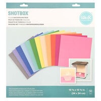 We R Makers - ShotBox Collection - Color Backgrounds - 12 Pack