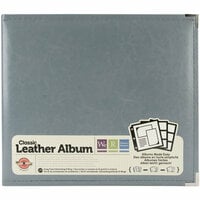 We R Makers - Classic Leather - 12 x 12 - 3-Ring Album - Charcoal