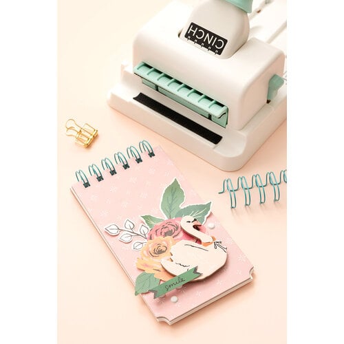 We R Memory Keepers Mini Cinch Bookbinding Machine, White, Mini  Tool, Easy to Use Design with Ruler, Compatible with Wire or Spiral Coils,  Make Professional Books, Notebooks, Calendars and More 