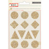 Crate Paper - Wonder Collection - Glitter Stickers - Shapes