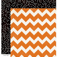 Crate Paper - After Dark Collection - Halloween - 12 x 12 Double Sided Paper - Pumpkin